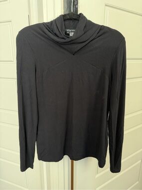 Etcetera Long Sleeve Draped Cowl Top